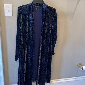 Eileen Fisher velvet duster